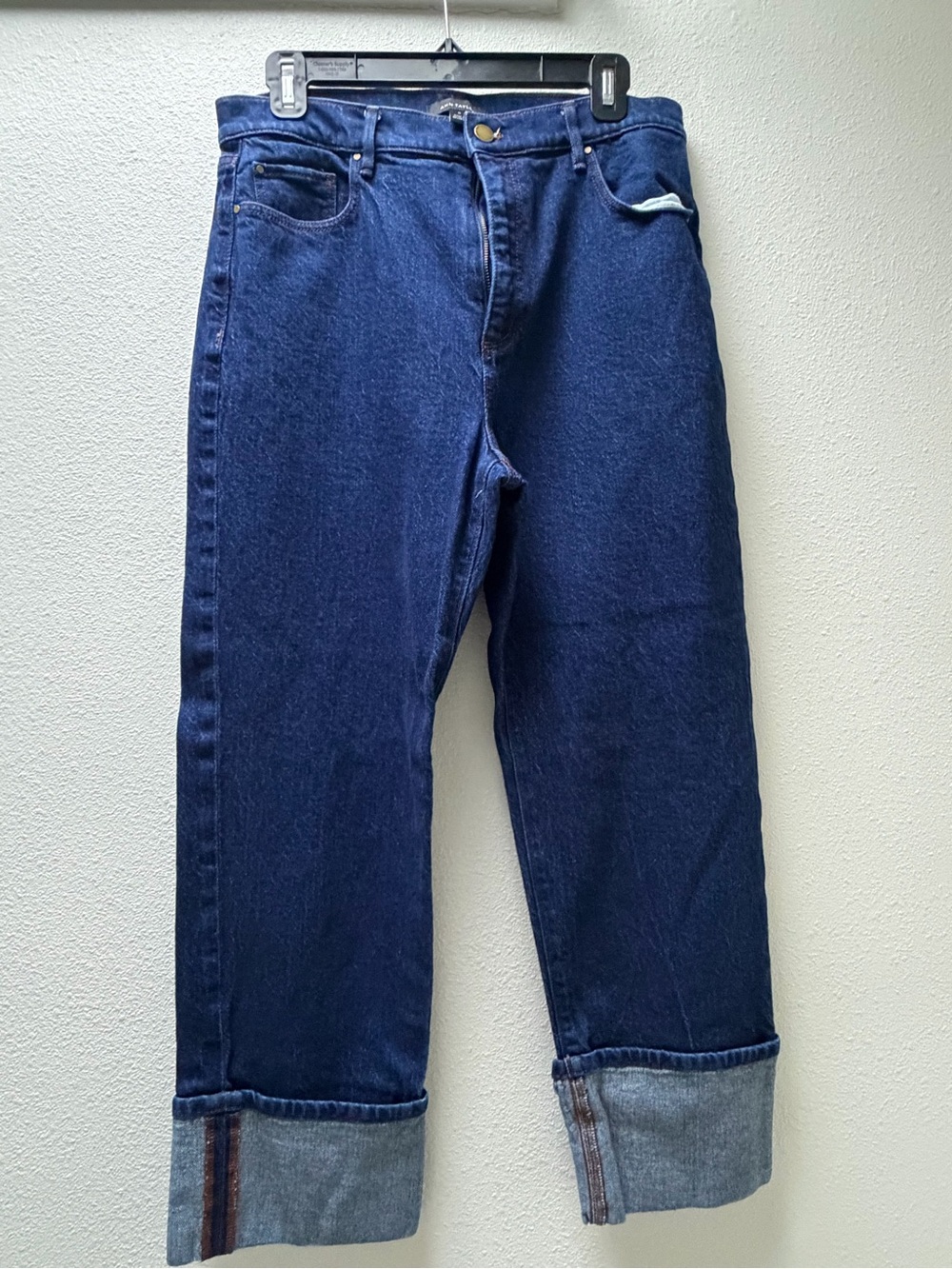 Ann Taylor Men's Dark Blue Straight-Leg Jeans